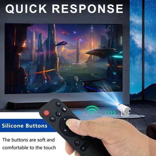 Smart Projector Replacement Remote Compatible with HY300 & Android Models Enhanced Control Features