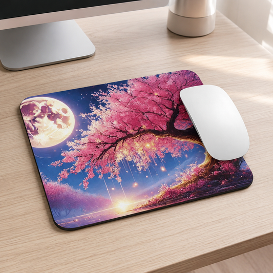Gaming Mouse Pad – Cherry Blossom Enchantment | Smooth Glide Mat