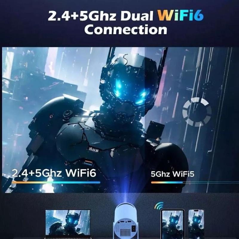 Mini HD Projector – Compact Home Theatre & Gaming Ready