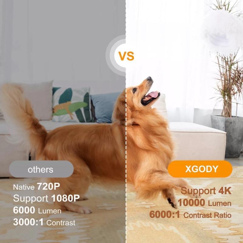 Mini HD Projector – Compact Home Theatre & Gaming Ready