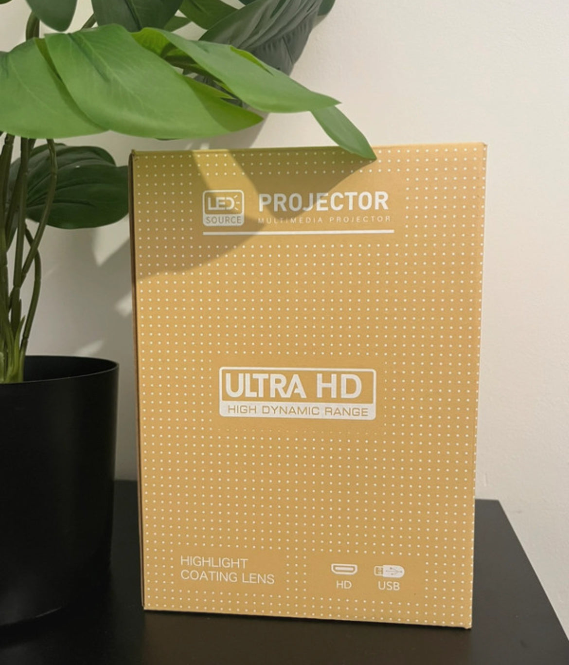 Mini HD Projector – Compact Home Theatre & Gaming Ready