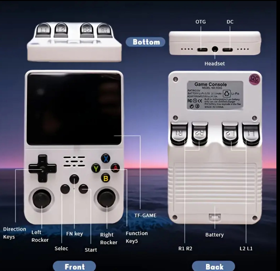 RetroPlay Handheld Console – 21,000+ Games, 3.5” HD Display