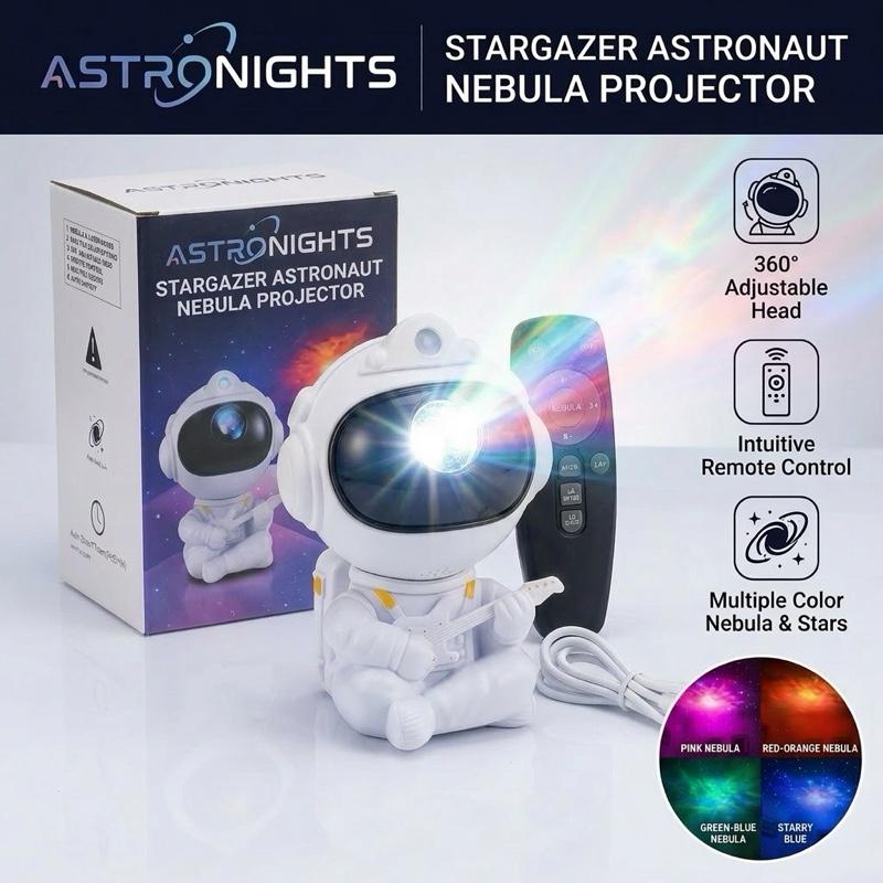 Galaxy Projector – Astronaut Nebula Light | Remote Control