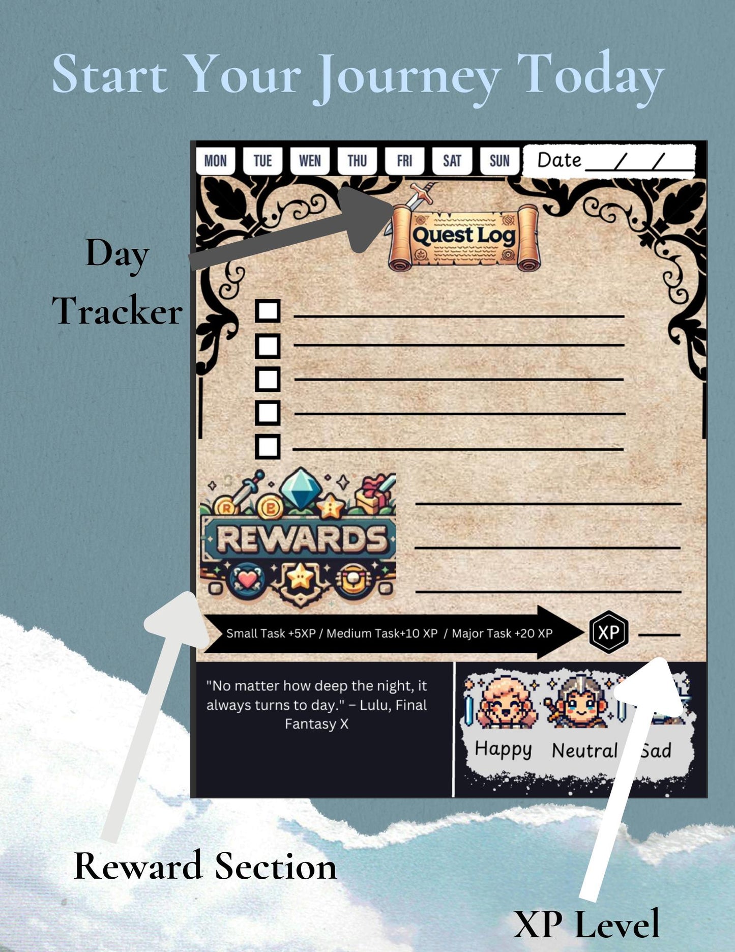 Gaming-Inspired Daily Journal