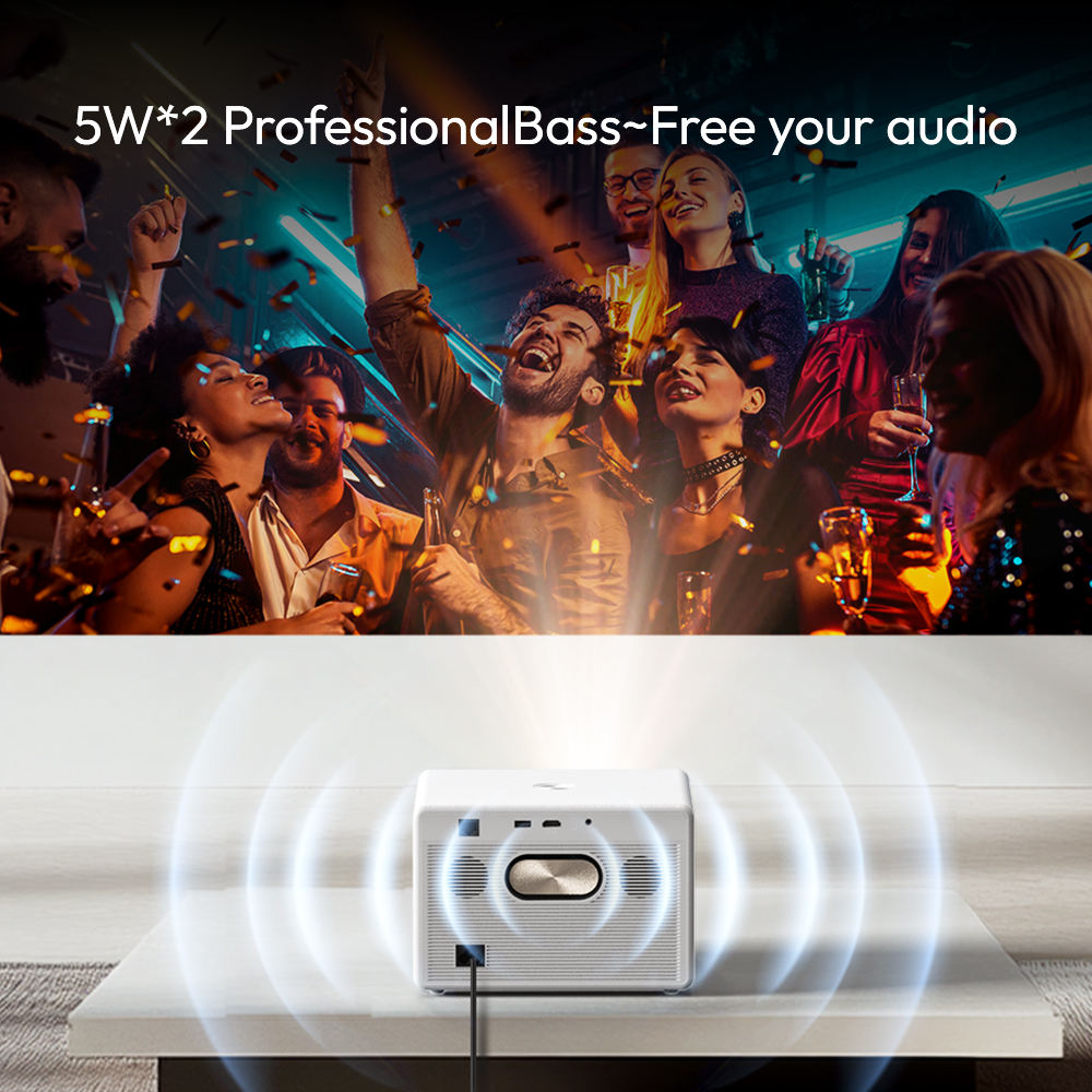 BYINTEK T5 Home Cinema Projector | Native 1080P | 1000 ANSI | Auto Focus | WiFi & Bluetooth