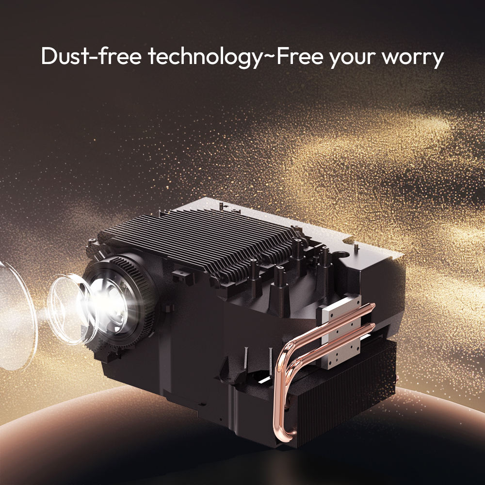 BYINTEK T5 Home Cinema Projector | Native 1080P | 1000 ANSI | Auto Focus | WiFi & Bluetooth