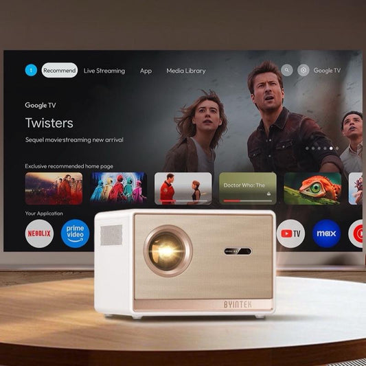 BYINTEK T5 Home Cinema Projector | Native 1080P | 1000 ANSI | Auto Focus | WiFi & Bluetooth