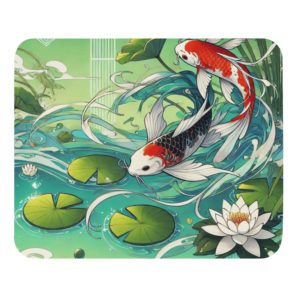 Koi Pond Serenity Mouse Pad