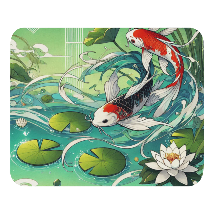 Koi Pond Serenity Mouse Pad