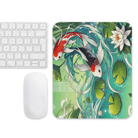 Koi Pond Serenity Mouse Pad