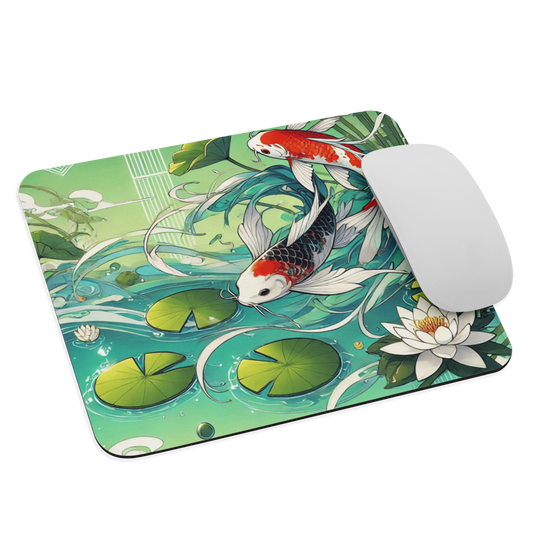 Koi Pond Serenity Mouse Pad