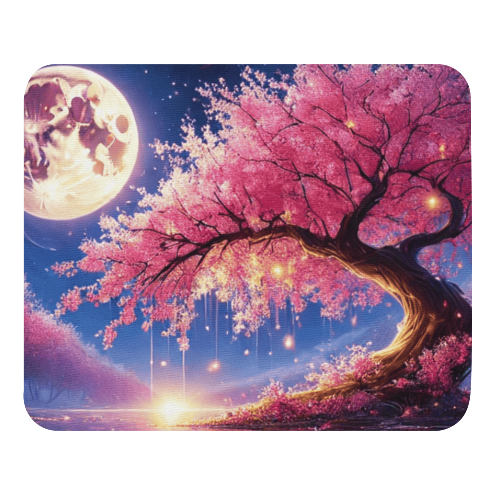 Cherry Blossom Enchantment Mouse Pad